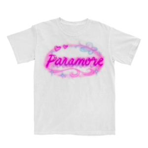 Printed Graphic “Airbrush” T-Shirt-Paramore Merch