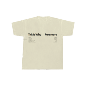 This Is Why Tracklist Natural T-Shirt-Paramore Merch